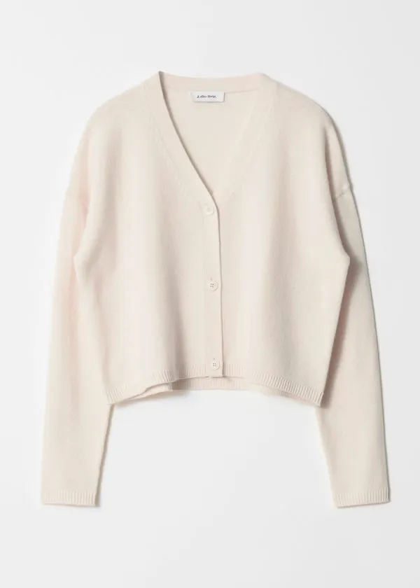 and Other Stories Relaxed Wool Cardigan Cream Women Knitwear