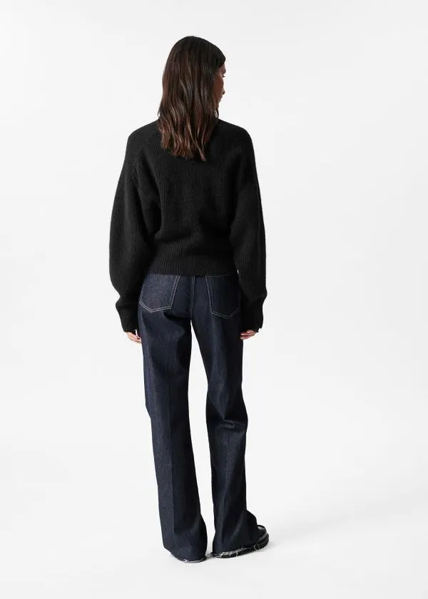 and Other Stories RibKnit Jumper Black Women Knitwear
