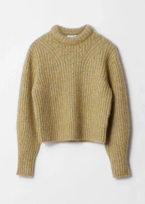 and Other Stories RibKnit Jumper Green Women Knitwear