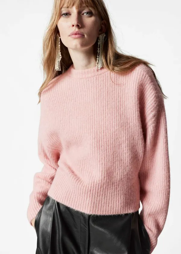 and Other Stories RibKnit Jumper Pink Women Knitwear