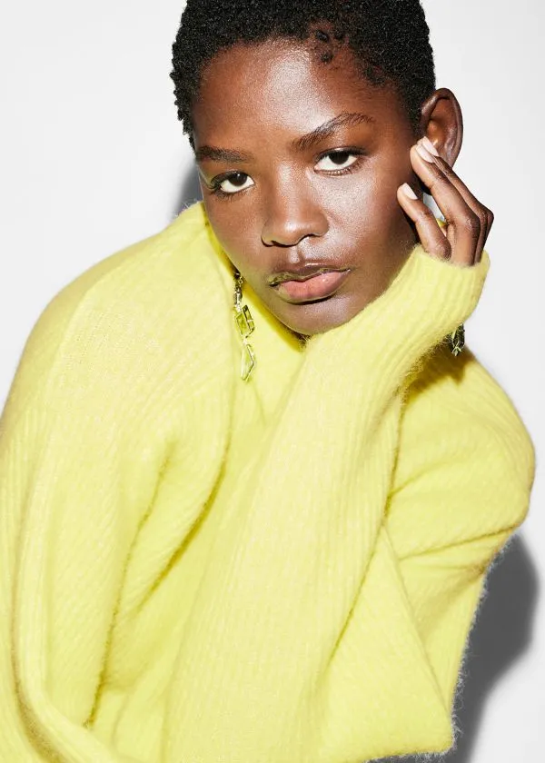 and Other Stories RibKnit Jumper Yellow Women Knitwear
