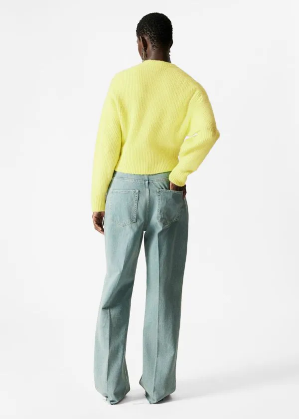 and Other Stories RibKnit Jumper Yellow Women Knitwear