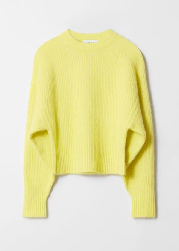 and Other Stories RibKnit Jumper Yellow Women Knitwear