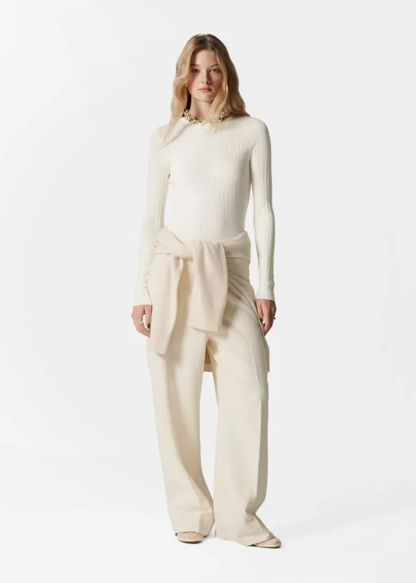 and Other Stories RibKnit Top Cream Women Knitwear