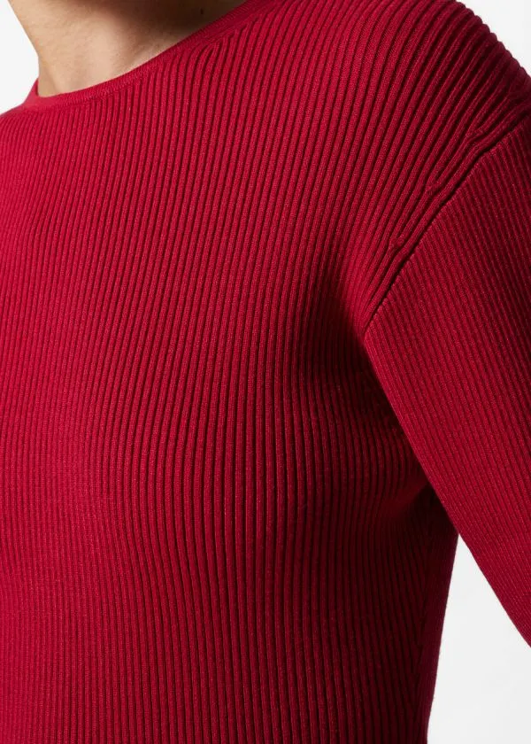 and Other Stories RibKnit Top Red Women Knitwear