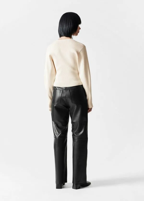 and Other Stories RibKnit Top White Women Knitwear