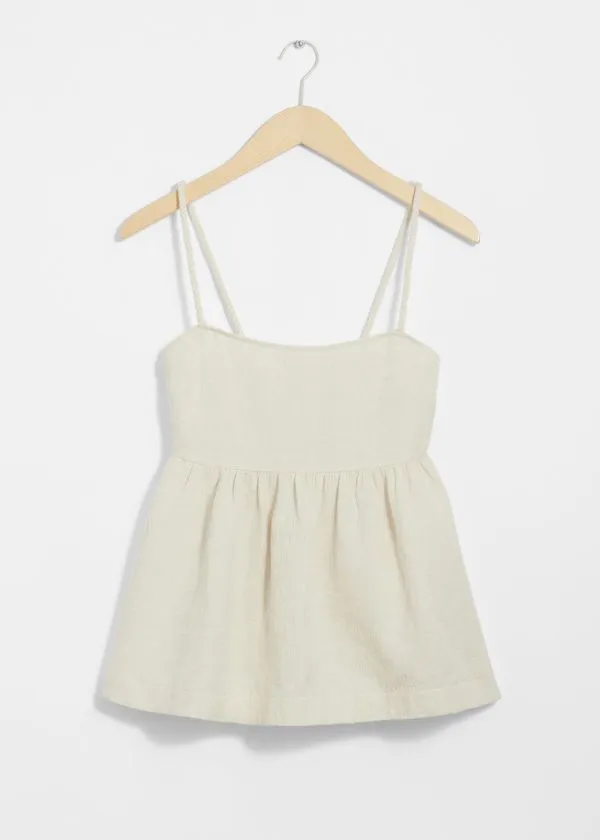 and Other Stories RopeStrap Top Light Beige Women Tops and Tshirts