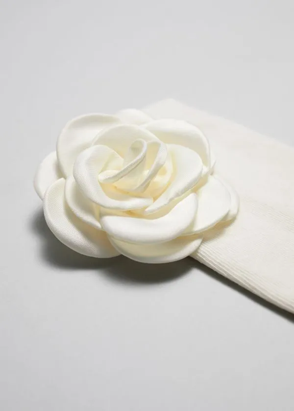 and Other Stories Rose Appliqu Socks White Women Socks and Tights and Other Stories Rose Appliqu Socks White Women Socks and Tights