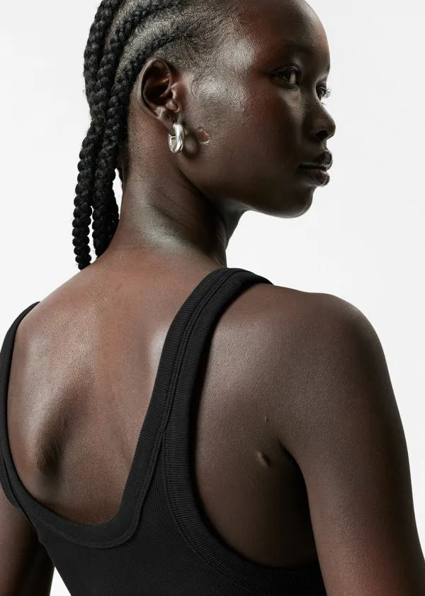 and Other Stories ScoopNeck Tank Top Black Women Tops and Tshirts