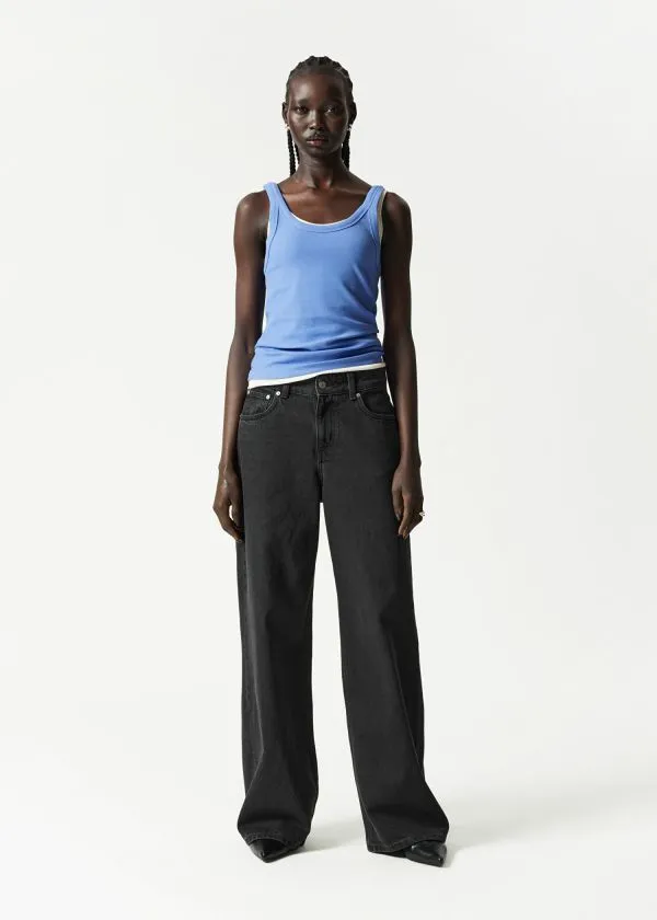 and Other Stories ScoopNeck Tank Top Blue Women Tops and Tshirts