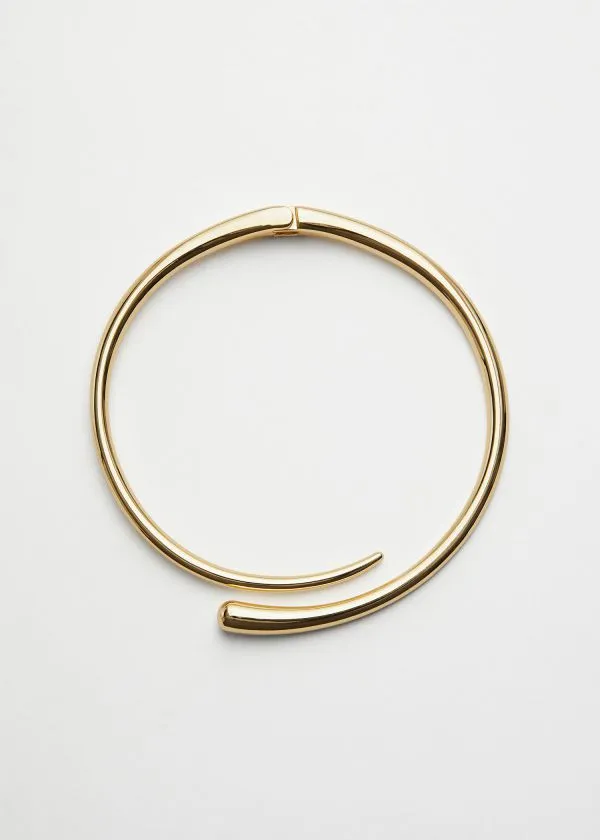 and Other Stories Sculptural Choker Necklace Gold Women Necklaces