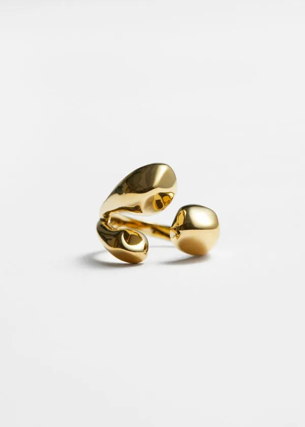 and Other Stories Sculptural Open Ring Gold Women Rings