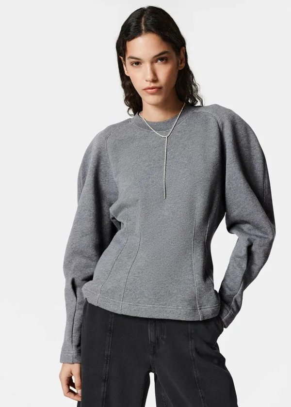 and Other Stories Sculptural Sweater Grey Women Sweatshirts and Hoodies