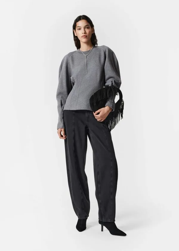and Other Stories Sculptural Sweater Grey Women Sweatshirts and Hoodies
