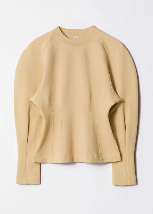 and Other Stories Sculptural Sweater Light Yellow Women Sweatshirts and Hoodies