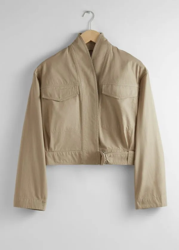 and Other Stories ShawlCollar Jacket Beige Women Jackets and Coats