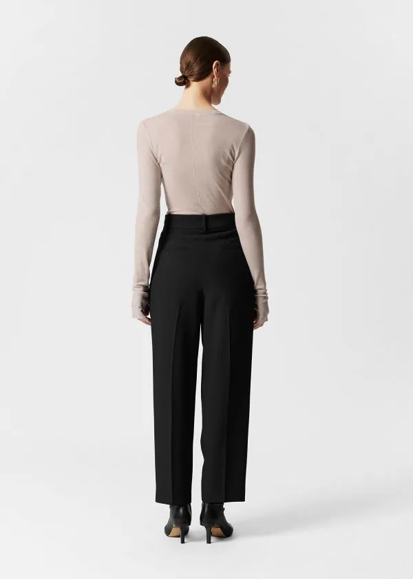 and Other Stories Sheer Wool Top Light Beige Women Tops and Tshirts
