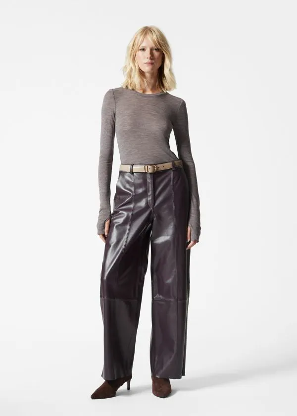 and Other Stories Sheer Wool Top Mole Women Tops and Tshirts