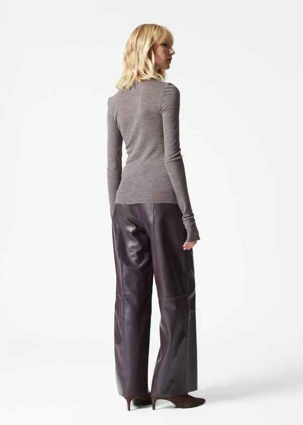 and Other Stories Sheer Wool Top Mole Women Tops and Tshirts