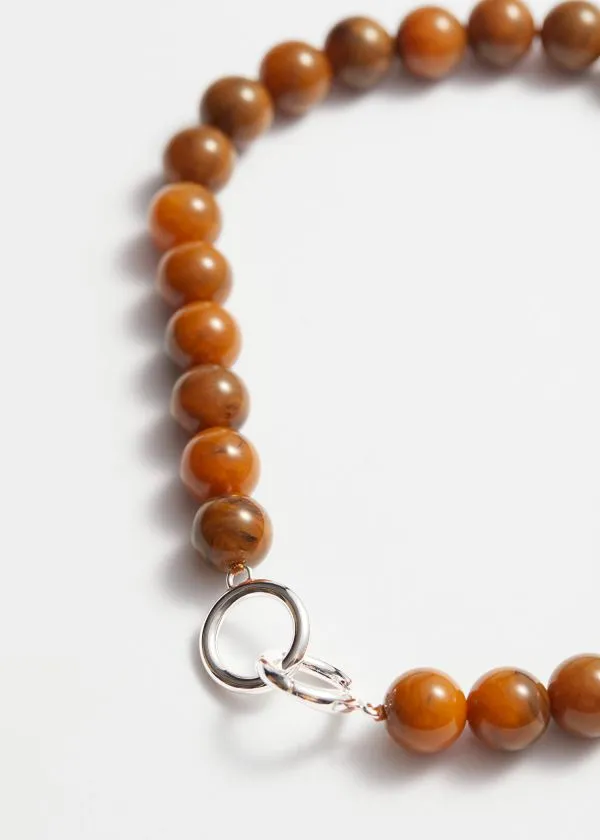 and Other Stories Short Stone Bead Necklace Amber Women Necklaces
