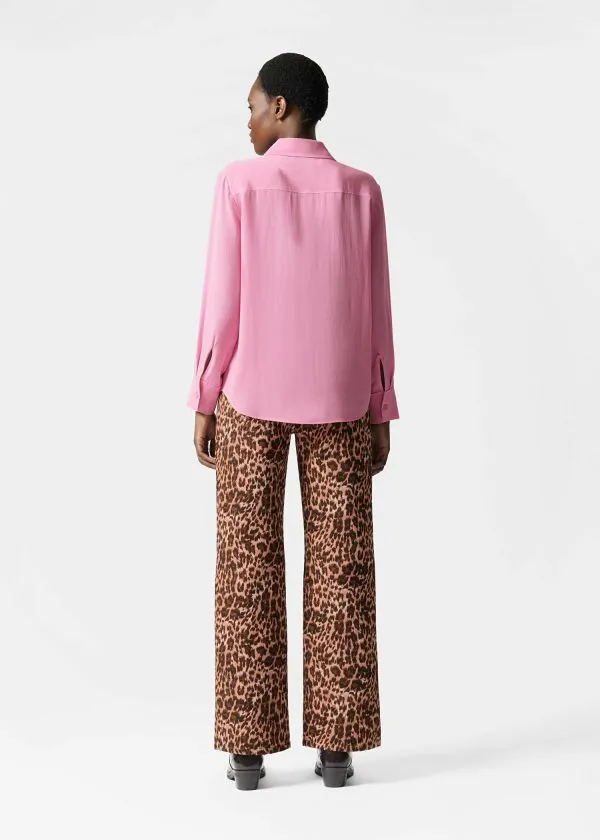 and Other Stories Silk Shirt Pink Women Blouses and Shirts
