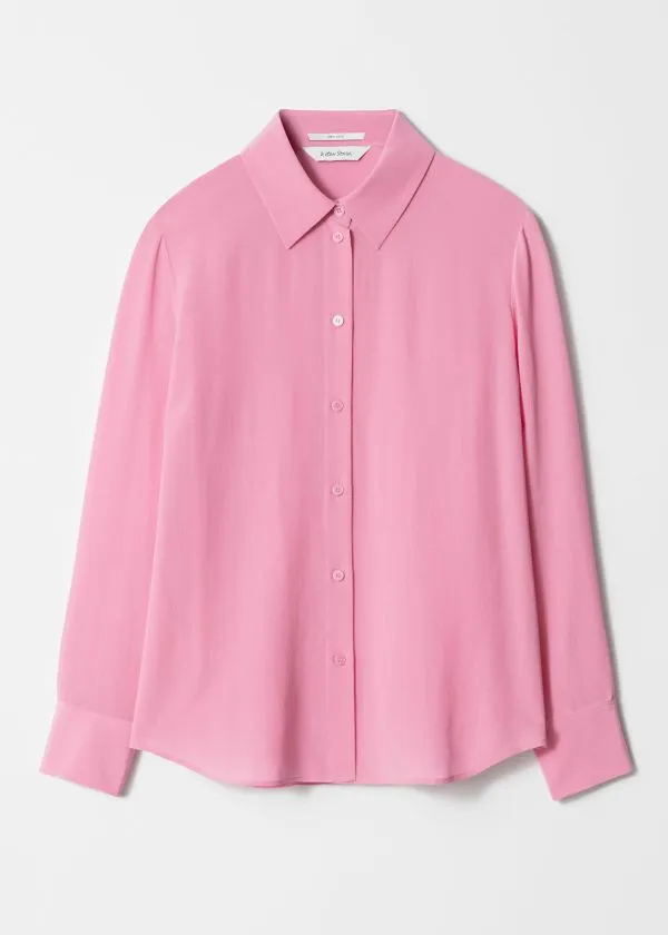 and Other Stories Silk Shirt Pink Women Blouses and Shirts