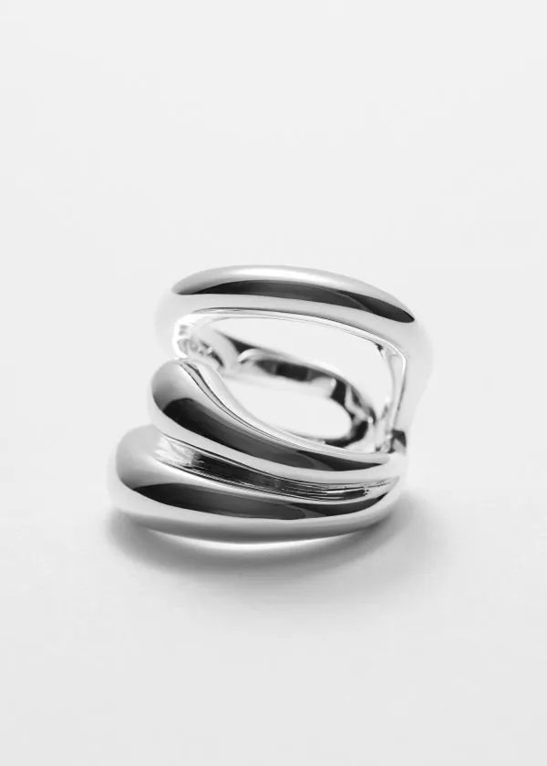 and Other Stories SilverPlated Sculptural Ring Silver Women Rings