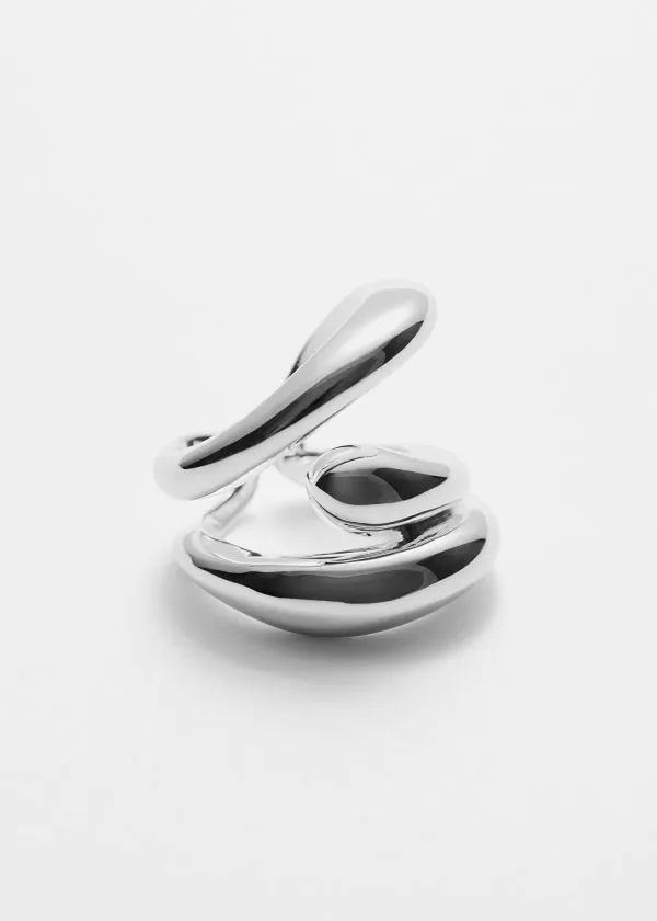 and Other Stories SilverPlated Sculptural Ring Silver Women Rings