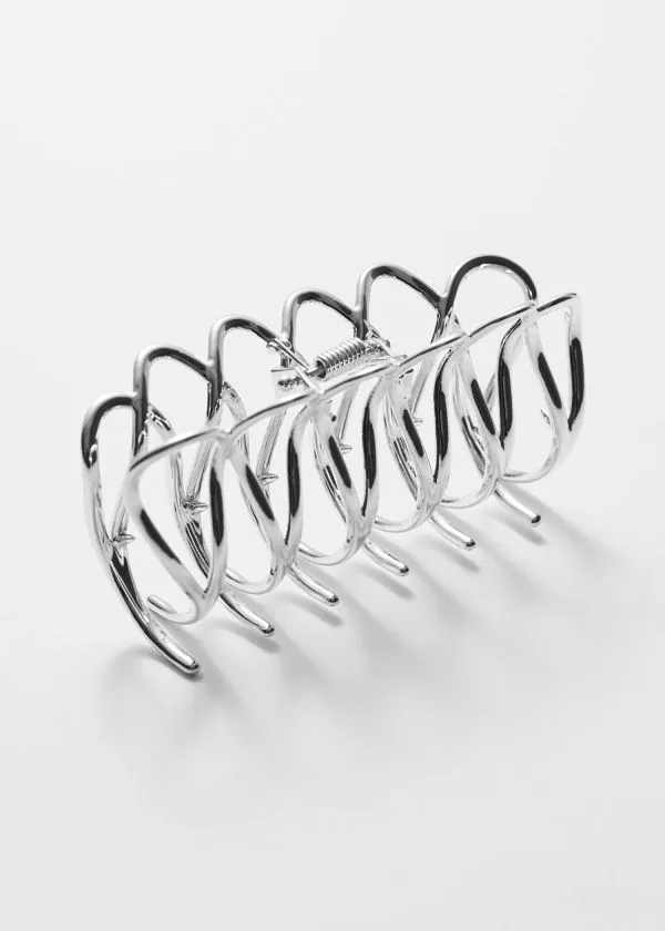 and Other Stories SilverTone Hair Clip Silver Women Hair Accessories