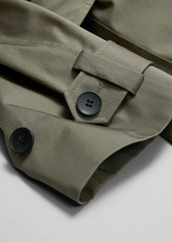 and Other Stories SingleBreasted Trench Coat Khaki Women Jackets and Coats