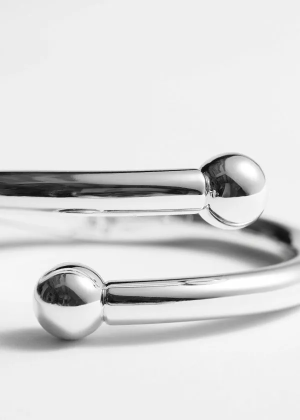 and Other Stories Sleek Cuff Bracelet Silver Women Bracelets