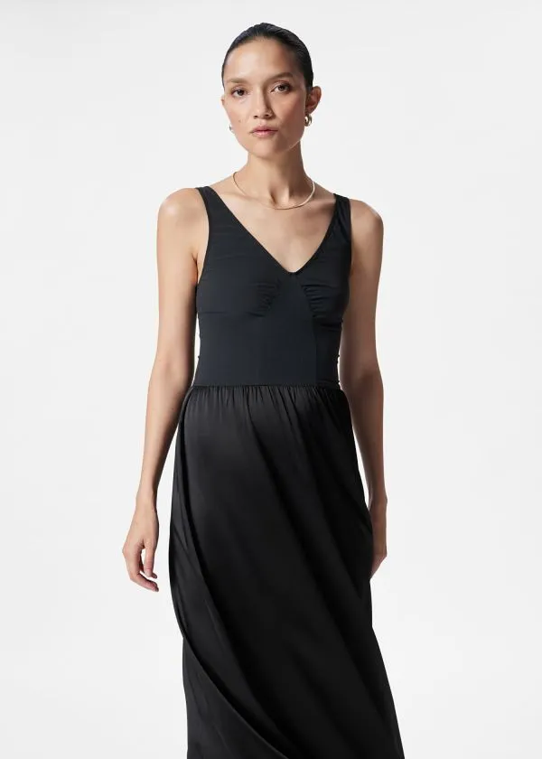 and Other Stories Sleeveless Midi Dress Black Women Dresses