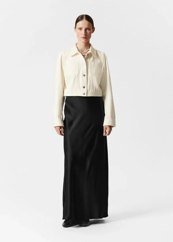 and Other Stories Slim PatchPocket Jacket White Women Jackets and Coats