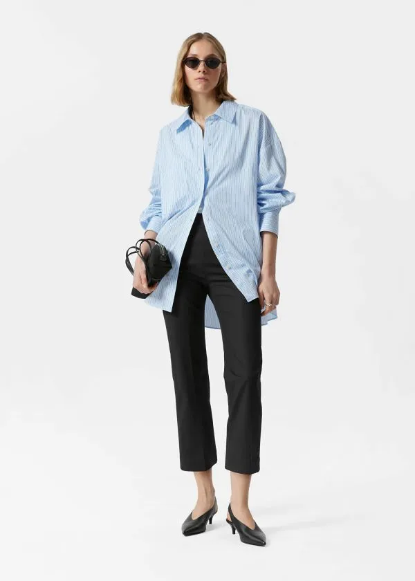 and Other Stories Slim PressCrease Trousers Black Women Trousers