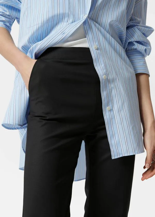 and Other Stories Slim PressCrease Trousers Black Women Trousers