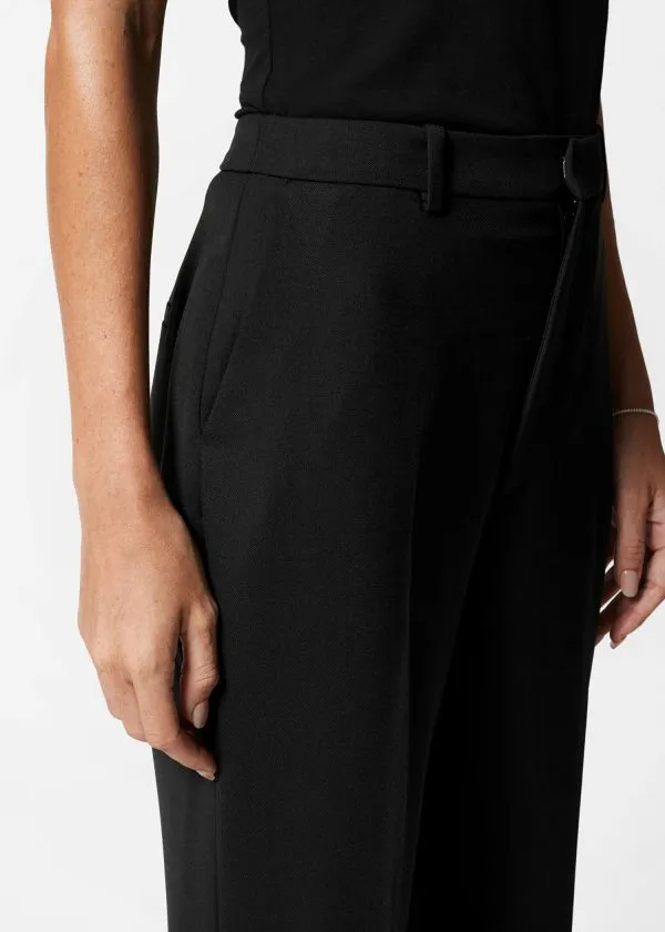 and Other Stories Slim SplitHem Trousers Black Women Trousers