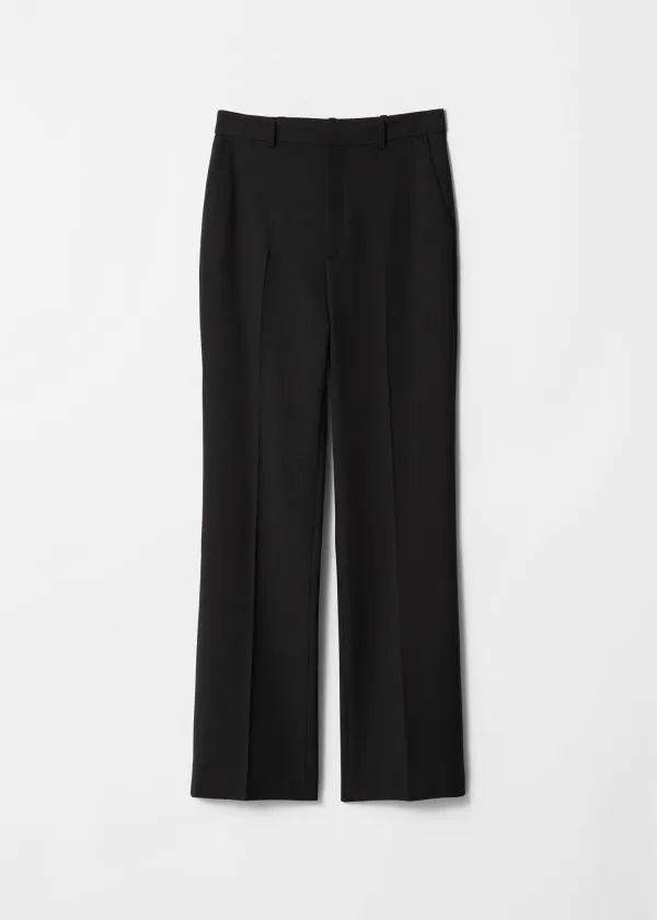 and Other Stories Slim SplitHem Trousers Black Women Trousers