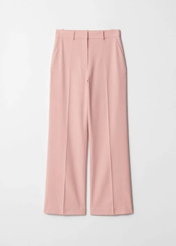 and Other Stories Slim Tailored Trousers Pink Women Trousers