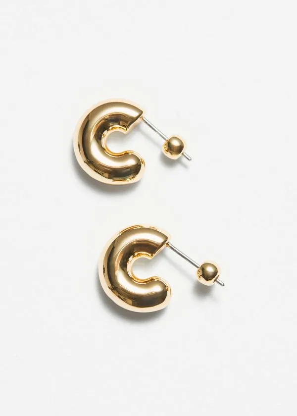 and Other Stories Small Chunky Hoops Gold Women Earrings