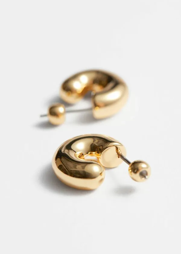 and Other Stories Small Chunky Hoops Gold Women Earrings