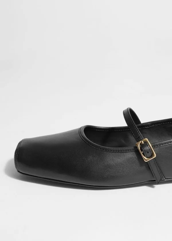 and Other Stories SquareToe Ballet Flats Black Women Ballerinas and Other Stories SquareToe Ballet Flats Black Women Ballerinas