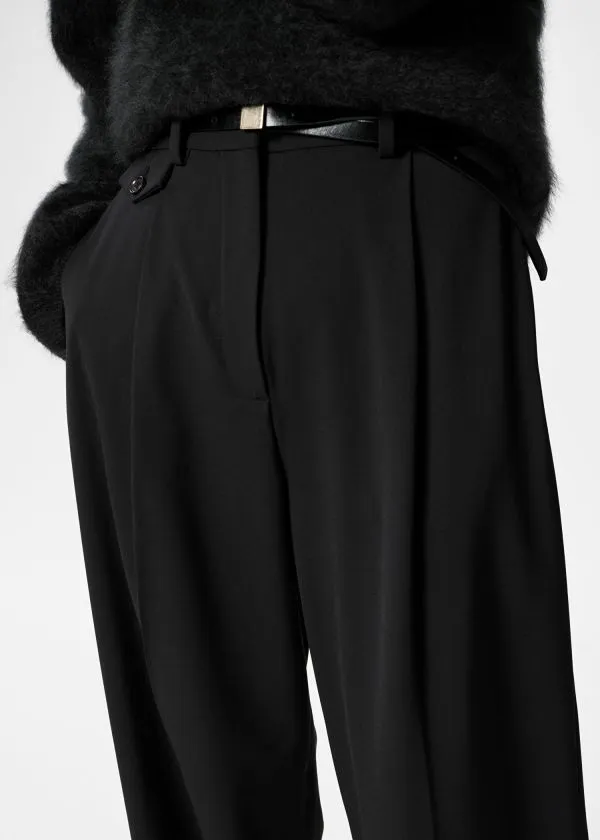 and Other Stories StraightLeg PressCrease Trousers Black Women Trousers