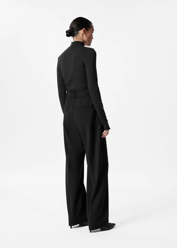 and Other Stories StraightLeg PressCrease Trousers Black Women Trousers