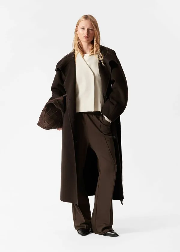 and Other Stories StraightLeg TrackPants Brown Women Trousers