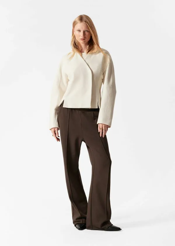 and Other Stories StraightLeg TrackPants Brown Women Trousers