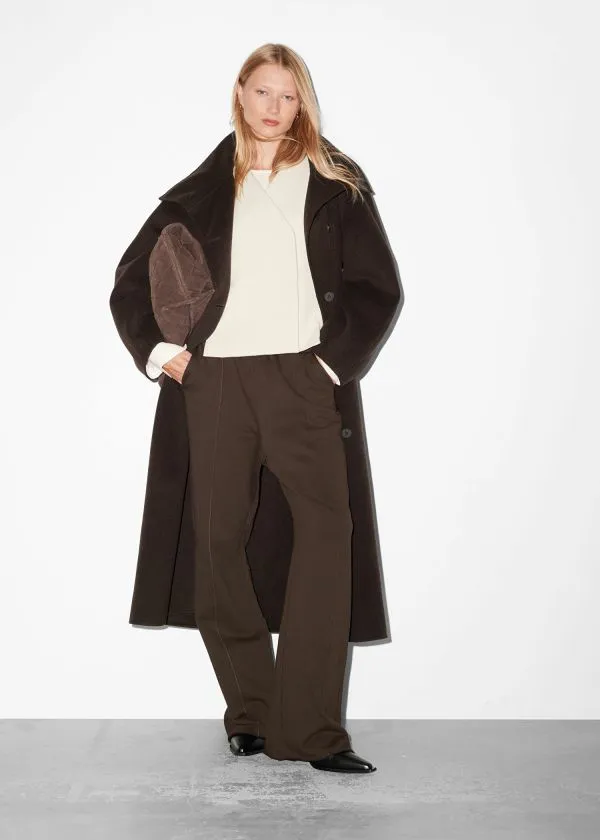 and Other Stories StraightLeg TrackPants Brown Women Trousers