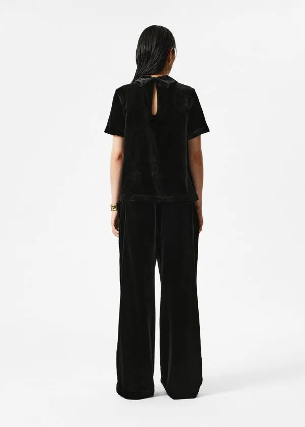 and Other Stories StraightLeg Velvet Trousers Black Women Sets and Suits