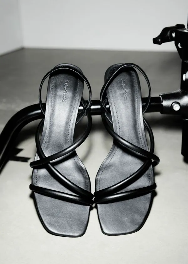 and Other Stories Strappy Block Heel Sandals Black Women Sandals