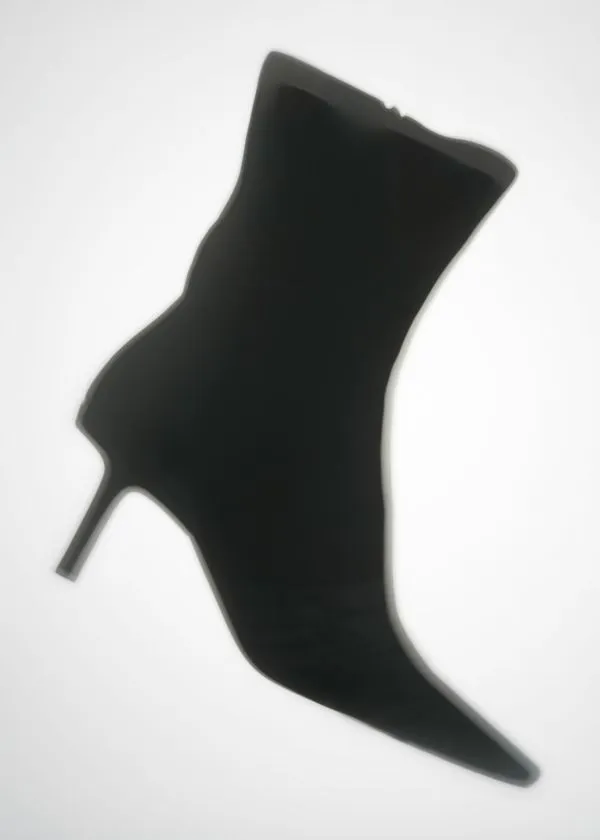 and Other Stories StretchLeather Ankle Boots Black Leather Women Boots