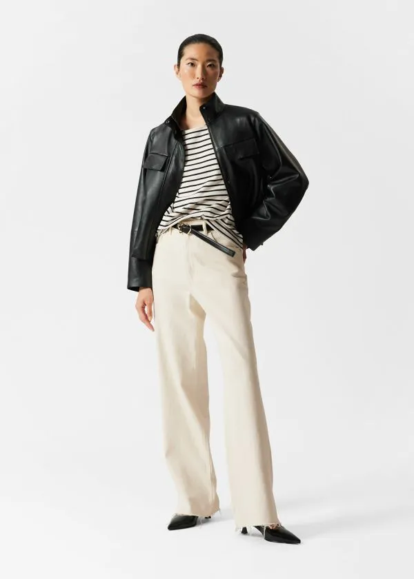 and Other Stories Striped TShirt Blackandwhite Striped Women Tops and Tshirts